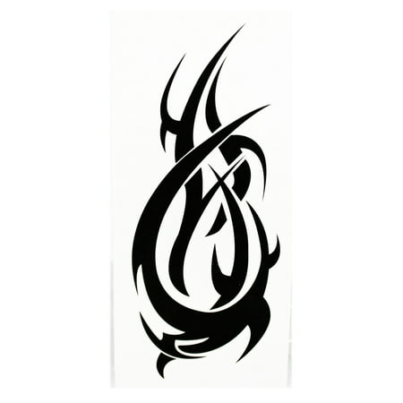 Paint Tribal Flames - Self Enveloping Wicked Flame Temporary Tribal Tattoo