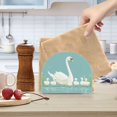 thumbnail image 2 of Yayeee Napkin Holder for Table Set of 2 Kitchen Paper Tissue Organization, White Cartoon Swan, 2 of 8