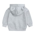 thumbnail image 3 of Hoodies Grey Hoodie Long Sleeve Casual Basic Pullover Sweatshirt Hoodie Fall Winter Clothes Girls Sweatshirts Size 6-9 Months, 3 of 8