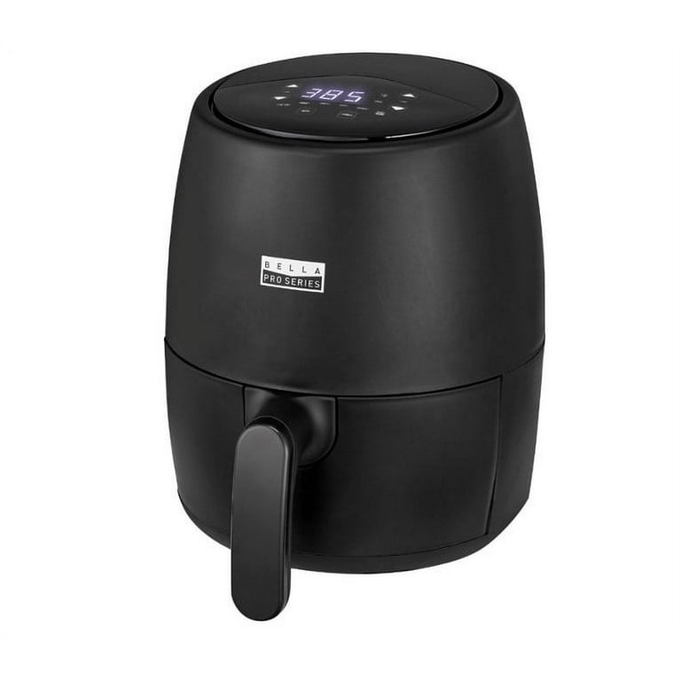 Bella Pro Series - 4.2-qt. Manual Air Fryer with Matte Finish - Matte Black  829486901072