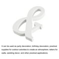 thumbnail image 3 of White Wood Letters 3 Inch, Wood Letters for DIY Party Projects (&), 3 of 5