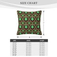 thumbnail image 4 of ZICANCN Decorative Throw Pillow Covers , Bright Brown Bronze Green Couch Sofa Decorative Knit Pillow Covers for Living Room Farmhouse 22"x22", 4 of 8