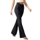 thumbnail image 1 of Leggings acampanados de cintura alta para mujer: pantalones elásticos de yoga con bolsillos y efecto reafirmante, 1 of 5