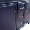 thumbnail image 4 of 49 in. Double Wooden Vanity Blue with Gray Granite Rectangle Sink, 4 of 12