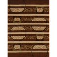 thumbnail image 1 of United Weavers 710 00550 912 7 ft. 10 in. x 10 ft. 6 in. Studio Cymbals Oversize Rug, Brown, 1 of 1