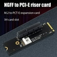 thumbnail image 1 of NGFF M.2 a PCI-E 4X Riser Card M2 M Key To PCIe X4 Adapter con Indicador LED SATA Power Riser para MineríA, 1 of 5