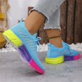 thumbnail image 7 of NOKIO Men's Walking Shoes Summer Non-S𝗅ip Tennis Running Shoes Fashion Colorful 𝖫a𝖼e Up Sneakers Lightweight Breathable Knit Sport Shoes Soft Cushion Sole We𝖽ge Shoes for Training Jogging, 7 of 7