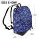 thumbnail image 2 of Fotbe Golden Snowflakes Royal Blue Mochila Bolso con Estampado para Mujer, Mochila Antirrobo de Nylon Impermeable, Bolsa Ligera de Hombro, 2 of 4