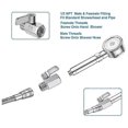 thumbnail image 5 of Shower Head Shut Off Valve, 304 Stainless Steel Mini Ball Valve NPT Thread(1/2Inch Male x 1/2Inch F, 5 of 5