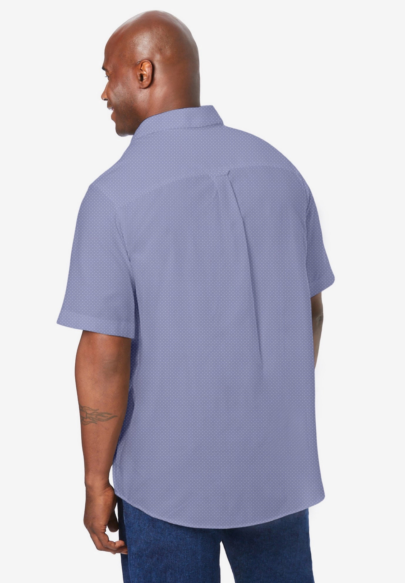 KingSize Men's Big & Tall Short-Sleeve Wrinkle-Free Everyday