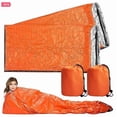 thumbnail image 4 of 4x Sac de Couchage Thermique Imperméable d'Urgence pour Usage Extérieur Camping Survie Bivouac, 4 of 5