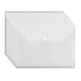 thumbnail image 2 of weibbin A4 Clear File Folder Plastic Document Pouch for Office Exam Papers ID Card Holder 12.8x9.06in, 2 of 6
