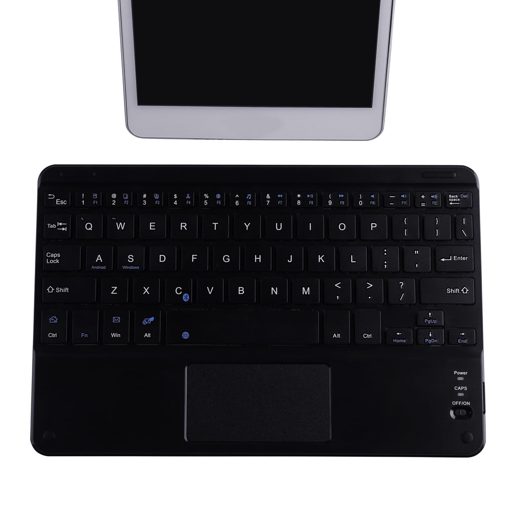 9-Inch Wireless Bluetooth Keyboard with Touchpad, Compact Small Tablet Keyboard for iPad Android Tablets Smartphones Laptops, Portable Slim Design for Travel Home Office.