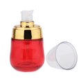 thumbnail image 2 of Botella de vidrio rellenable con bomba sin aire de 30 ml, color rojo Rojo dorado, 2 of 8