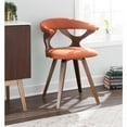thumbnail image 4 of LumiSource Walnut, Orange Gardenia Chair, 4 of 12