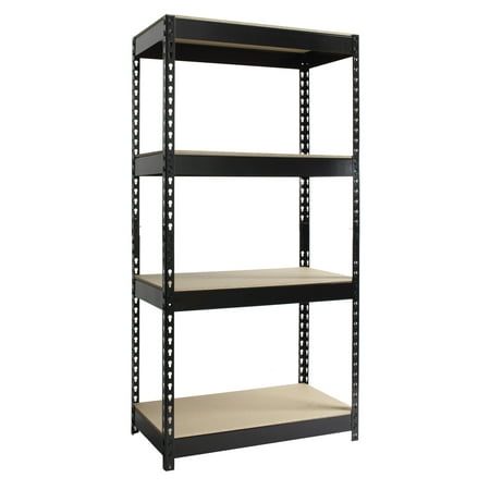 

Iron Horse 3800 Riveted Steel Shelving 4-Shelf 16Dx30Wx60H Black