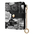 thumbnail image 2 of Small Wallet For Women Bifold Leather Pocket Coin Credit Card Holder With RFID Blocking Rose, 2 of 6