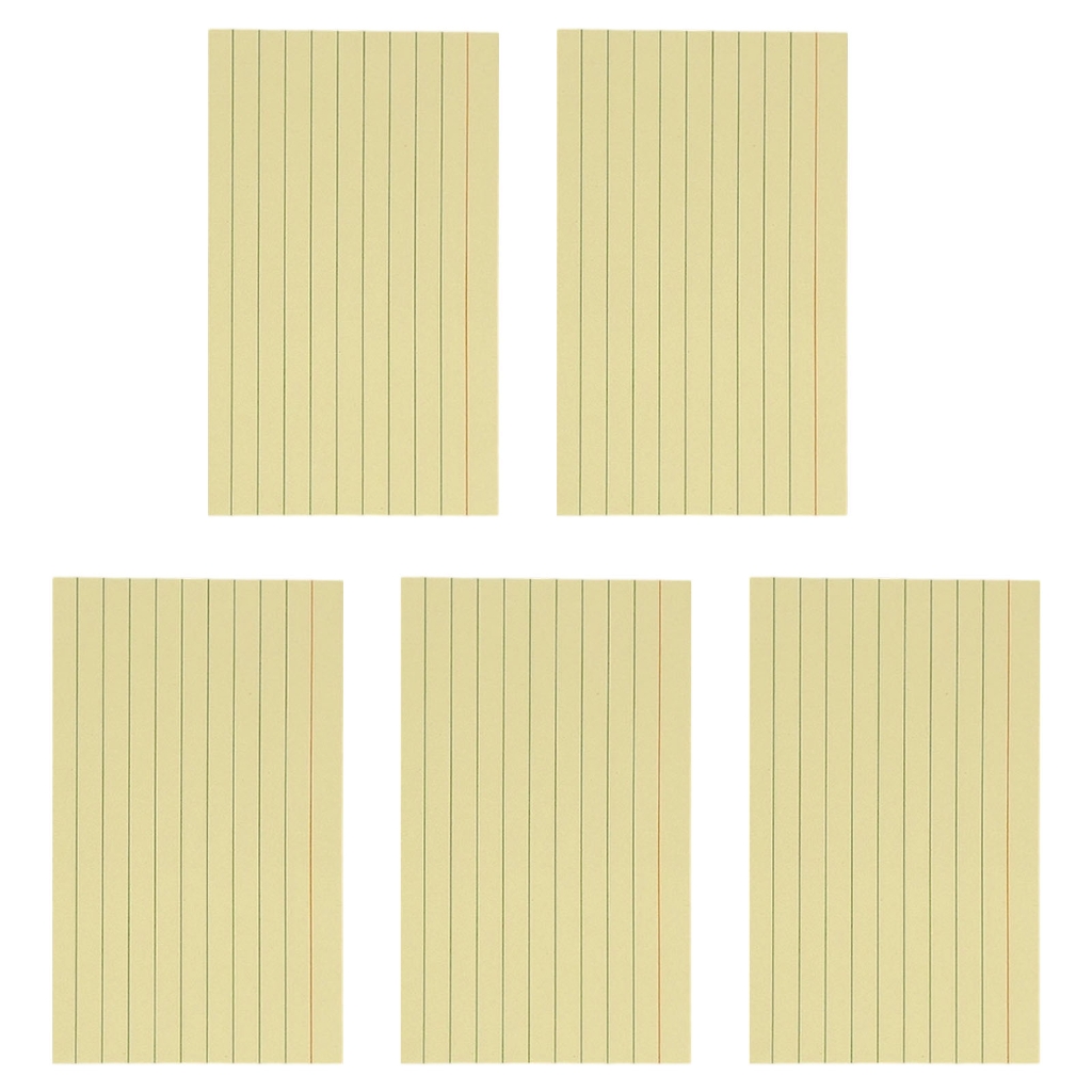 250Pieces Colored Note Paper 3x5Inch Ruled Note Cards for NoteTaking Writing