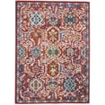 thumbnail image 1 of homeroots Décoration 385645 4' x 6' Tapis Décoratif Rouge et Multicolore, 1 of 1