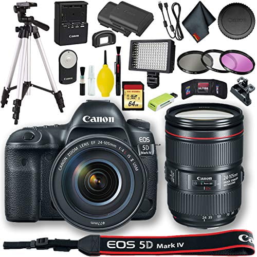 Canon EOS 5D Mark IV DSLR Camera with 24-105mm f/4L II Lens (Intl