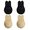 Black+Beige, variant on 2 Pairs Sticky Bra Push Up Backless Bra Ultra Thin Adhesive Bra with Nipple Covers, Reusable Strapless Bras for Women, Invisible Silicone Bra
