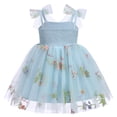 thumbnail image 5 of FYMNSI 18-24 Months Girls Clothes Summer Sleeveless Tutu Princess Dress Birthday Bowknot Tulle Sundress, 5 of 8