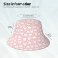 thumbnail image 3 of Disketp Rabbit And Cloud Print Reflective Bucket Hat Beach Hat Summer Travel Sun Hats Fisherman Cap, 3 of 6