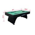 thumbnail image 5 of 7ft Billiard Table with Black & Green Finish - MDF Game Room Table for Adults & Family, Home, Living Room or Basement, Includes Cue Sticks & Balls, 5 of 9