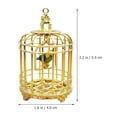 thumbnail image 2 of CUITING Mini House Birdcage Small Bird Cage Tiny House Bird Cage Mini Birdcage Ornament, 2 of 8