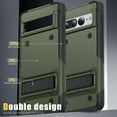thumbnail image 2 of ELEHOLD Rugged Case for Google Pixel 7 Pro,Hybrid Military Grade Drop Protection Built-in Hidden Kickstand Shockproof Armor Cover for Google Pixel 7 Pro 6.7", Green, 2 of 7