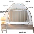 thumbnail image 2 of Mosquitera Plegable Para Cama, Mosquitera Grande Emergente, Carpa Domo, Cortina Para Mosquitos Para Acampar De Una Sola Puerta, Fácil De Instalar Para Dormitorio, 100 Cm (Ancho) 190 Cm (L), 2 of 5