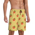 thumbnail image 2 of Kdxio Hand Drawn Strawberry Print Mens Sleep Shorts Bottoms Soft Comfy Pajama Wear Pants with Drawstring Pockets, 2 of 7