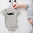 thumbnail image 5 of Hashtag Boss Cute Bossy Babies Romper Boys or Girls Infant Baby Brisco Brands 24M, 5 of 6
