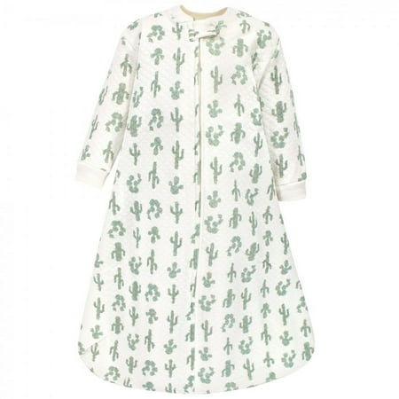 UPC: 0660168183122 | Hudson Baby Infant Premium Quilted Long Sleeve Sleeping Bag and Wearable Blanket Neutral Cactus 12-18 Months