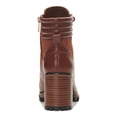 thumbnail image 3 of VINCE CAMUTO Womens Brown Comfort Donenta Almond Toe Stacked Heel Lace-Up Leather Hiking Boots 6.5 M, 3 of 4