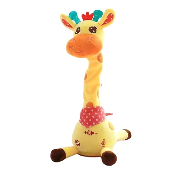 Cartoon Giraffe Plush Toy with Interactive Dance Features for Babies and Children Lovely Giraffe Figure