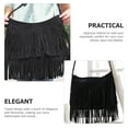 thumbnail image 6 of SHIYUU Fringe Crossbody Shoulder Bag Tassel Messenger Bag Fashionable Western Fringe Purse, 6 of 7