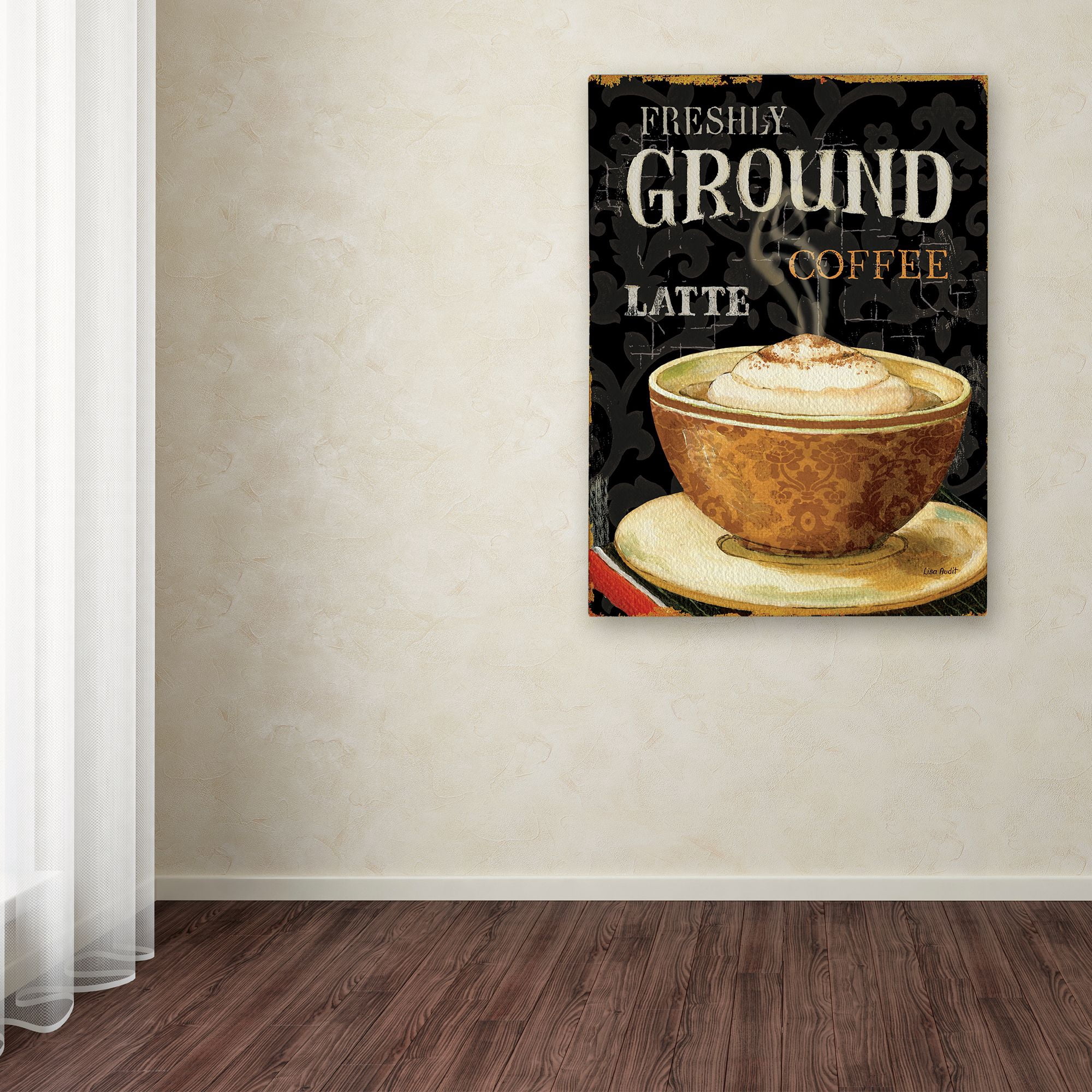 Trademark Fine Art "Today's Coffee II" Canvas Art by Lisa Audit