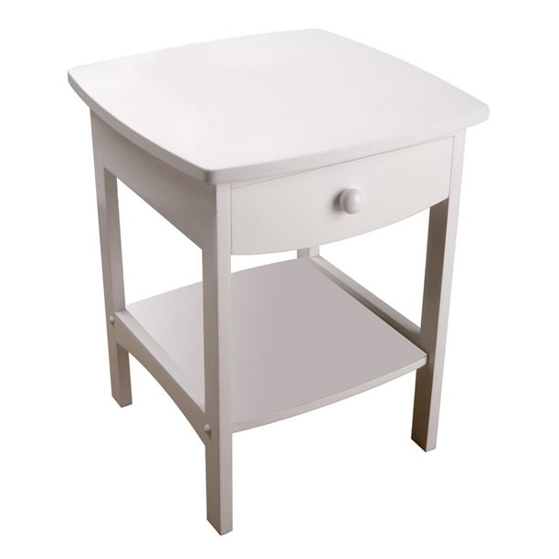 Winsome Wood Claire Curved Accent Table, End Table Night Stand Curved