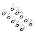 thumbnail image 4 of 10 piezas de doble pierna, guía de caña de , anillos de línea de ojos, puntas superiores para el kit de reparación de construcción de varillas, DYNWAVEMX  Anillo guía de caña de pescar, 4 of 7