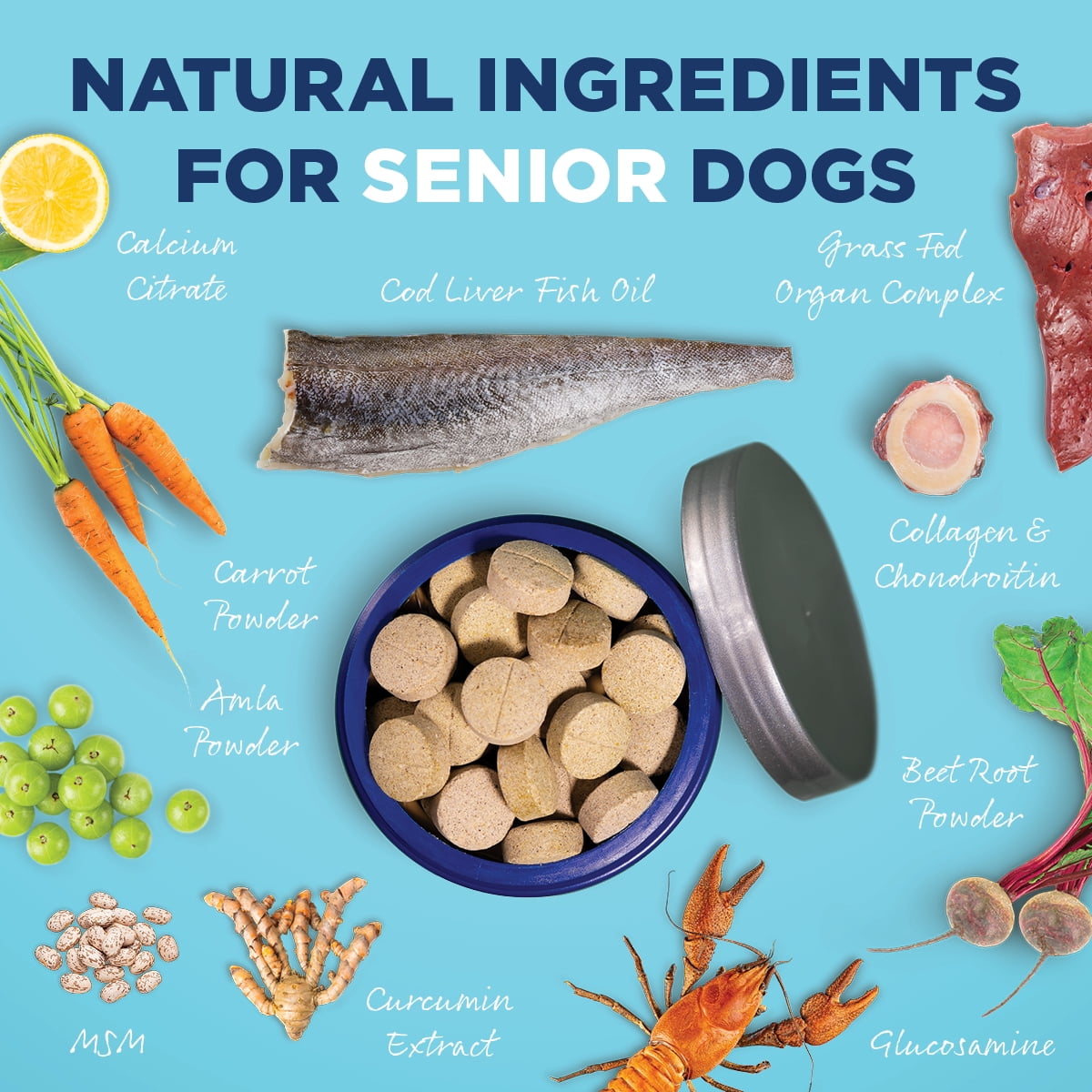 Vetericyn ALL-IN 1 Senior Dog Supplement, 90ct