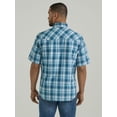thumbnail image 2 of Wrangler Men's Retro Plaid Print Short Sleeve Snap Western Shirt - 112346240 XX-, 2 of 4