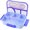 Blue, variant on Leakproof Bento Box Sealable Lunch Container Multi-Section Food Storage Case for Meal Prep and Portion Control