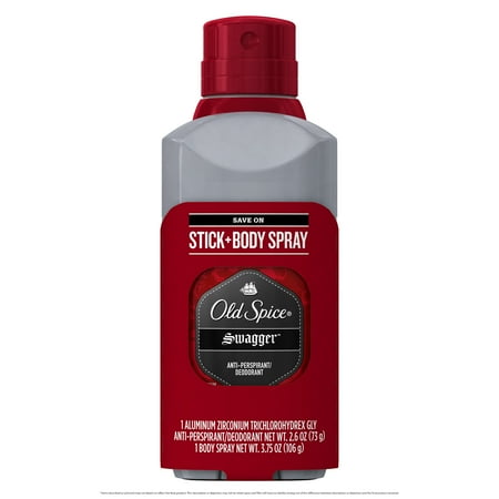 Old Spice Swagger Antiperspirant and Deodorant + Body Spray, Gift Pack
