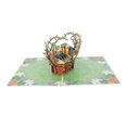 thumbnail image 1 of Paper Greeting Card, Lovebirds Writable 3D Card Repeatable Folding  For Festivals For Friend, 1 of 8