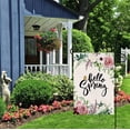 thumbnail image 6 of Hello Spring Floral Garden Flag 12.5 x 18 Inch Welcome Decorative Double Sided Burlap Flag For Spring Summer Farmhouse Yard Seasonal Decor, 6 of 6