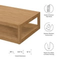 thumbnail image 4 of Modway Carlsbad Teak Wood, Plastic Coffee Table, Natural, 4 of 8