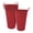 Red, variant on DaHo 4pc 9.06'' Tall Galvanized Framhouse Planter w Handle Flower Plant Pot, Planter with Handle, Indoor or Outdoor, Garden, Patio, Decoration