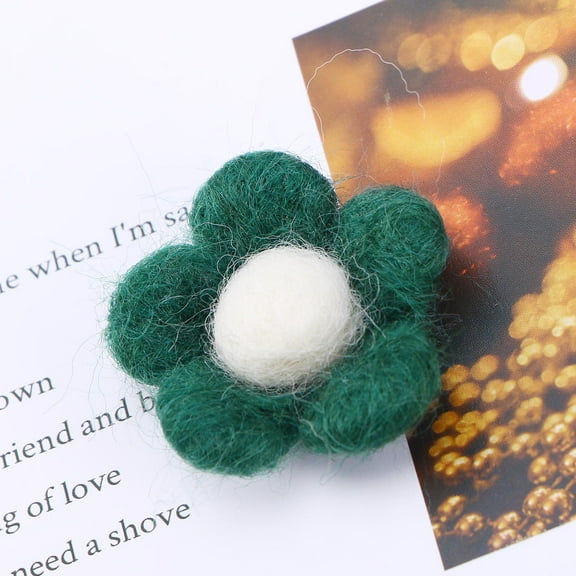 WHAMVOX Wool Felt Balls for DIY Decorations and Crafts Accessory in Green Color Great for Needle Felting Various Sizes Available