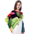 thumbnail image 4 of Cactus Elegant Silk Scarf - Translucent Chiffon Yarn - Lightweight and Breathable - 180*73 inches - Stylish Accessory for Women, 4 of 6
